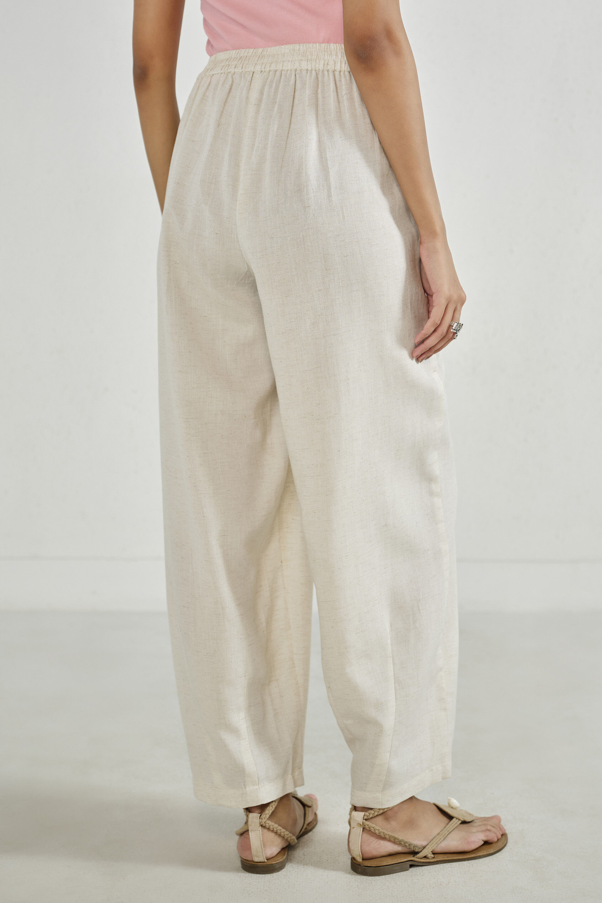 Natural Barrel Pants, Natural, image 3